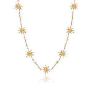 Gifts For Your Lover: Neri x Luna & Rose - Celestial Sun Necklace - Gold