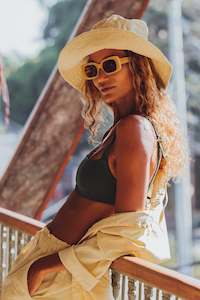 Hats: ALFIE HAT - Lemon *ORGANICALLY PLANT DYED*