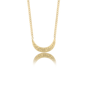 Clarity Crescent Necklace - Gold