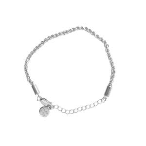 RHODE ISLAND ROPE CHAIN BRACELET - Silver