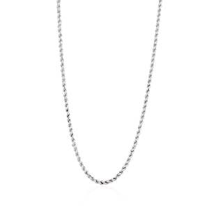 Velvet Vacation: Rhode Island Twisted Rope Chain - Silver