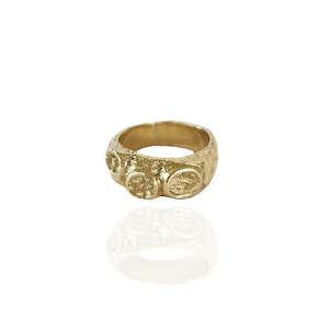 Signet Rings: BESPOKE 9KT GOLD Rosie Ring - 3 Stones
