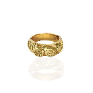Signet Rings: BESPOKE 9KT GOLD Rosie Ring - 4 Stones