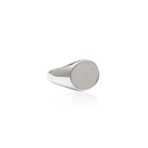 Initial Signet Ring - Silver
