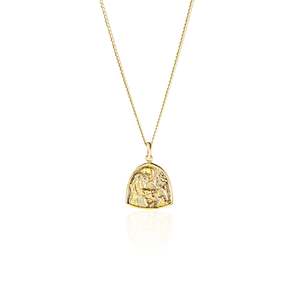 St Assisi - Patron Saint of Animals & the Environment Necklace - Gold