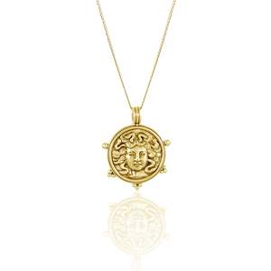 Phenomenal Woman: Medusa Pendant for Protection Necklace - Gold