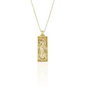 Phenomenal Woman: Freyja Goddess of Love Pendant Necklace - Gold
