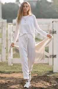 Pants Shorts: FRANKIE PANTS - Coconut White