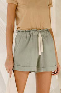 Pants Shorts: Willow Shorts - Sage *ORGANICALLY PLANT DYED*