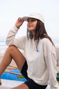 Tops Shirts: Sunshine Lagi Oversized Jumper *Limited Edition* - Coconut