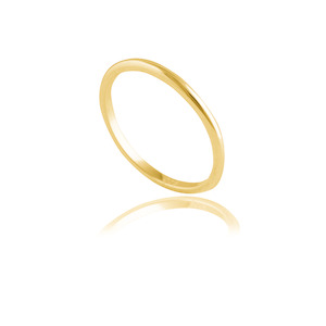 Recommended Rings Gold: Classic Thin Band 2mm - Gold