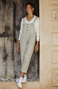 Eddie Overalls - Sage Corduroy **ORGANICALLY DYED**