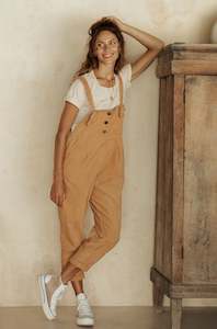 Eddie Overalls - Cinnamon Corduroy **ORGANICALLY DYED**