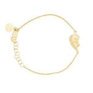 BFF Broken Heart Bracelet SINGLE - Gold