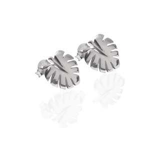Never Leaf Me Earrings (Silver)