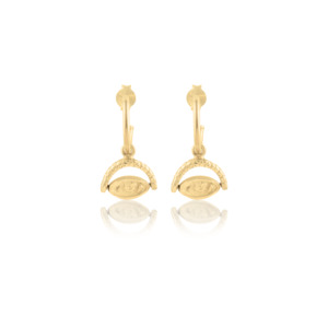 Featured Earrings: Protection Evil Eye Earrings - Gold