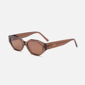 Sunglasses: PRE ORDER Lu Goldie - Eliana Sunglasses Espresso