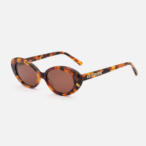 Lu Goldie - Jeanne Tortoise Sunglasses