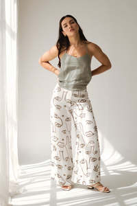 Pants Shorts: BANKS PANTS - Plant Eyes Sage