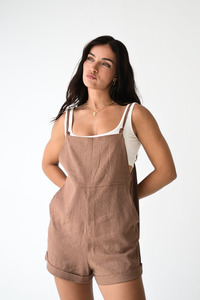 Overalls: Riley Jumpsuit - Cocoa