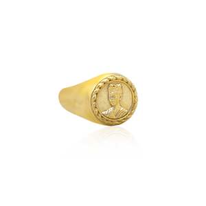 Magdalena Frida Kahlo: MAGDALENA SIGNET RING - GOLD