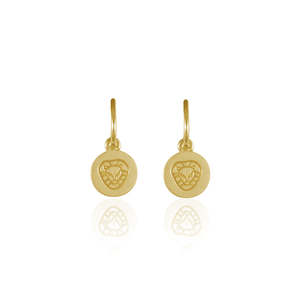 Leo Mini Zodiac Hoops - Gold