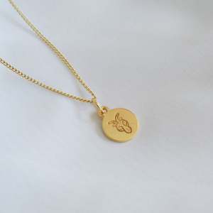 Capricorn Mini Zodiac Necklace - Gold