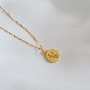 Scorpio Mini Zodiac Necklace - Gold