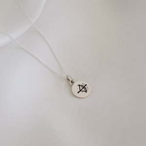 Sagittarius Mini Zodiac Necklace - Silver