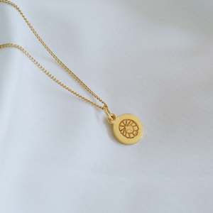 Featured Necklaces: Virgo Mini Zodiac Necklace - Gold