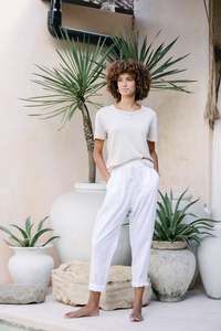 FRANKIE PANTS - Coconut White