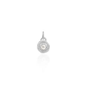 Motherhood Capsule: June birthstone CHARM ONLY - Pearl - Silver