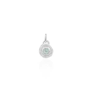 Motherhood Capsule: March birthstone CHARM ONLY - Aquamarine - Silver