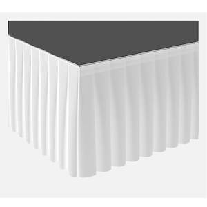 90cm High WHITE Stage Skirting / Table Skirting (3m)