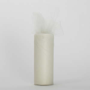 Small Soft Tulle Fabric Roll - Ivory (22m Length)