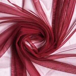 Large Soft Tulle Fabric Roll - Burgundy (1.6mx36m)