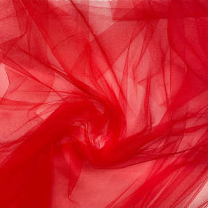 Tulle Fabric Roll: Large Soft Tulle Fabric Roll - Red (1.6mx36m)