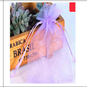 Favour Bag: CLEARANCE Organza Bags - Lavender (10x15cm)