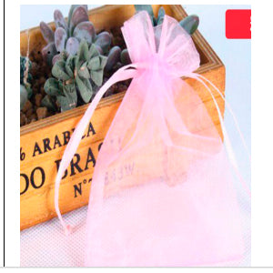 Favour Bag: CLEARANCE Organza Bags - Light Pink (10x15cm)