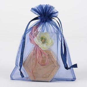 CLEARANCE Organza Bags - Navy (10x15cm)