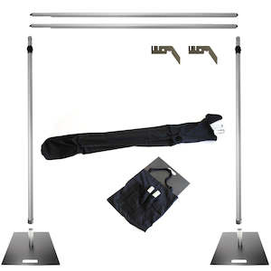 Ceiling Draping Hardware: Backdrop Stand Set For 3x3m Backdrop (Pipe and Drape) - Deluxe *BEST VALUE*