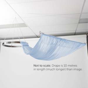 Ceiling Drape Ice Silk - Light Blue - 10m