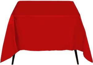 Square Christmas Tablecloths: Red Square Tablecloth (220x220cm)