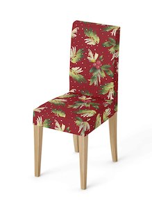 Christmas Chair Covers: Christmas Chair Covers - Holly on Red