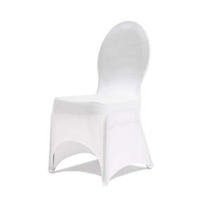 Christmas Chair Covers: White Lycra Chair Covers (160gsm EasySlip)