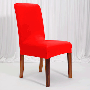 Lycra Dining Chair Covers (Toppers) - Red