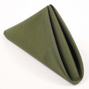 Christmas Napkins: Cloth Napkins - Olive Green (50x50cm)