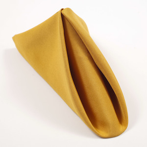 Christmas Napkins: Cloth Napkins - Bright Gold  (50x50cm)