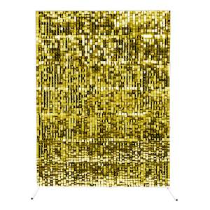 Sequin Shimmer Wall Backdrop & Frame Package - Gold