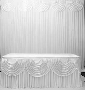 Ice Silk Satin 3m Swag - White